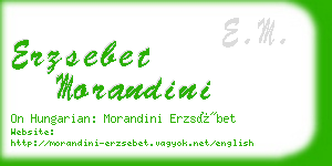 erzsebet morandini business card